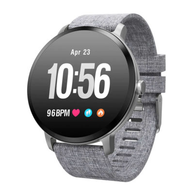 Smartwatch Colmi V11 con cinturino grigio